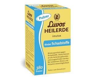Luvos Tierra curativa imutox en polvo - remedio natural para la unión de sustancias nocivas - Para molestias en el tracto gastrointestinal, estrés oxidativo e intolerancia a la histamina - 380 gramos