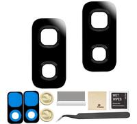 LUVSS 2 Pack Cristal Lente De Cámara para Samsung Galaxy S9+ Plus Repuesto Tapa Original Trasera Vidrio Kit de Reparación SM-G965F