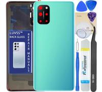 LUVSS Tapa Trasera Vidrio para OnePlus 8T Cubre Bateria con Lente de Cámara Reemplazo Kit de Reparación (Verde)