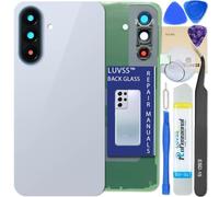 LUVSS Tapa Trasera Vidrio para Samsung Galaxy A57 Cubre Kit SM-A576 Azul