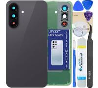 LUVSS Tapa Trasera Vidrio para Samsung Galaxy A57 Cubre Kit SM-A576 Gris
