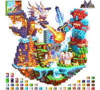 LUVTOY 507 Piezas Bloques Magneticos Construccion Niños - Larga Duración Construcciones Cubos Magneticas Juguete Creativo Montessori para Niños 3 4 5 6 7 8 9 10 Años Pulgadas