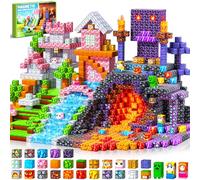 LUVTOY Bloques Magneticos Construccion Niños - 150 Piezas Magneticas niños - Construcciones Cubos Magneticas Juguete Creativo Montessori para Niños 3 4 5 6 7 8 9 10 Años Pascua