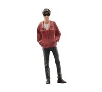 Luwecf 1:64 Boy Modelo Figura Mini Figuras de Resina de muñecas pintadas para la decoración de la casa de muñecas Diseño del Diorama