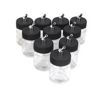 Luwecf 10 Frascos Vacíos de para Pintura de Pigmento de Aerógrafo con Bomba de Succión Y Tapa.