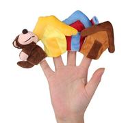 Luwecf 2 Juegos de Títeres de Juguete de Animal Muñeco de Tela y Juguete Educativo para Historias en Terciopelo Adecuado para Niños Preescolares