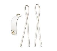 Luwecf 2 Piezas Correa para Tote Repuesto de Correa de Bolso Almohadilla para Hombro Material PU Cuero Fácil Instalación Adecuado para Reparación de Bolsos U, Beige Blanco, unico