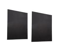 Luwecf 2 Piezas Tablero para Pintar Bastidor Algodón Negro Recubierto Protección Adecuado para Artistas Galería Taller, 40x50cm