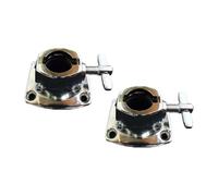 Luwecf 2x Soporte de Montaje para Tom de Bombo de Un Solo Orificio Práctico Resistente Profesional