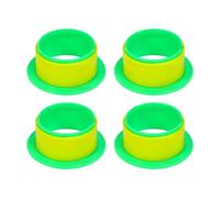 Luwecf 4 Piezas Dispensador de Film Extensible Empaque Pallet Mango Manual Protector de Manos Material Pp Rotación Suave Adecuado para Oficina Mudanzas, 76 Mm, Verde Amarillo