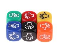 Luwecf 6 Dados de Papel para Juegos de Adivinanza con Niños