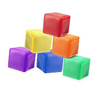 Luwecf 6 Piezas Dados de Espuma Grande con educación fotográfica de Bolsillo Jugando Dices de Juego para el Aula