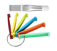 Luwecf 7 Piezas Peine Enderezador Aire Acondicionado Kit Cepillo Limpiador Aletas Herramienta Reparadora de Acero Inoxidable Adecuado para Mantenimiento de