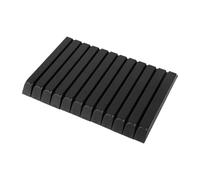 Luwecf 88 Piezas de Cubiertas de Teclas de Piano Juego de Reemplazo Universal para Teclado Accesorios de Reparación de Acrílico Adecuado para La Restauració, Mate Negro