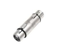 Luwecf Adaptador XLR Conector de 3 pines Adaptador de línea de micrófono XLR hembra a hembra para entretenimiento Transmisiones Discurso Canto