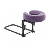 Luwecf Almohada de Masaje Cojín Soporte Cervical Reposacabezas Facial Ergonómico con Regulable para Colchones de 14cm a 45cm Adecuada para Cama del Hogar, Violeta
