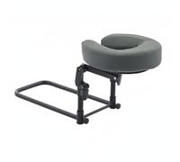 Luwecf Almohada de Masaje Cojín Soporte Cervical Reposacabezas Facial Ergonómico con Regulable para Colchones de 14cm a 45cm Adecuada para Cama del Hogar, Gris+con+Descansa Muñeca