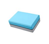 Luwecf Bloque EVA Espuma Apoyo Ligero Props Estiramientos Portátil Antideslizante Pilates Accesorios Adecuado para Gimnasia en Casa Danza Deportes, Azul Y Gris
