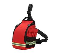 Luwecf Botiquín Bolsa Médica Riñonera Almacenamiento Emergencias Oxford Fácil Acceso Reflectante Adecuada para Personal de, Rojo, universal