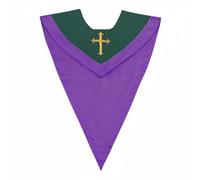 Luwecf Bufanda de Graduación para Adultos l Banda V Tejido de Acabado Liso Apta para Hombres y Mujeres Adecuada para de Graduación Formales Coros Asociaciones de, Bicolor 1
