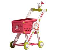 Luwecf Carro Compra Juguete para Niños y Niñito Muñecas Diversión Carretilla Juguete con Accesorio de Juego