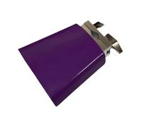 Luwecf Cencerro de percusión manual, cencerros para vacas, generador de ruido, cencerro musical portátil, cencerro de metal para partidos de fútbol, bodas, Violeta