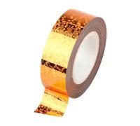 Luwecf Cinta para Aro de Gimnasia Decorativa Profesional Accesorio de Gimnasia Rítmica con Brillo Fácil de Usar para Artes Manualidades Niños, Oro