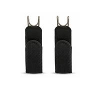 Luwecf Cinturón Ajustable de Cintura Gancho Elástico Adaptador sin Hebilla con Cierre Ajustable y Extremo Metálico Reutilizable Adecuado para Uso Diario Oficina Paseo Viajes Vestimenta Casual, Negro