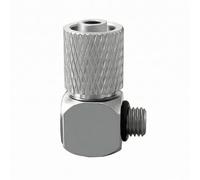 Luwecf Conector Neumático Codo Empuje a Conectar Acople Rosca Macho Latón Niquelado para Enrutar Mangueras y Junta Estanca Adecuado para Compresores de, PL6-M6