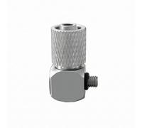 Luwecf Conector Neumático Codo Empuje a Conectar Acople Rosca Macho Latón Niquelado para Enrutar Mangueras y Junta Estanca Adecuado para Compresores de, PL6-M3