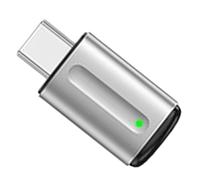 Luwecf Control Remoto Infrarrojo Mini Universal para Teléfono Inteligente Adaptador USB C con Doble App y Llavero Portátil Adecuado para Sala de Estar y, Plata