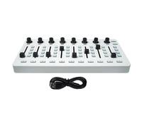 Luwecf Controlador MIDI Inalámbrico 8 Actuador de Control Asignable Consola de Mezclas MIDI