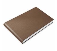 Luwecf Diario 260 páginas con cubierta cuero PU impermeable oficina, para regalo - para uso diario, Marrón Montaña Lejana, Cuaderno B5 horizontal de 260 páginas con páginas interiores en blanco