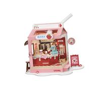 Luwecf DIY Miniatura Casa de Muñecas Juego de Construcción Bloques Creativos Madera Juguetes Educativos Armado Manual Accesorios Decorativos Adecuado para, Lácteos