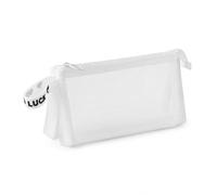Luwecf Estuche Transparente 3 Compartimentos, Compartimento Central, Estuche Estudiante, Presentaciones Orales, para oficinistas, Color to 1, Color to 1, Capacidad para 50 bolígrafos
