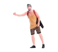 Luwecf Figura en Miniatura de Hombre a Escala 1/18, Diseño de Figurita de Escena en Miniatura Pequeña, Utilería