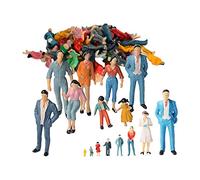 Luwecf Figura en Miniatura de Plástico para Diseño de Paisaje Artesanal para Maquetas Y Edificios en Miniatura de Diorama Adecuad, 100 Piezas 100