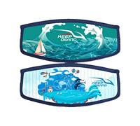 Luwecf Funda para Correa de Buceo Protector de Banda para Máscara Tira de Neopreno Elástica Antideslizante Adecuada para Esnórquel Natación Deportes Acuático, Isla
