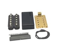 Luwecf Kits de Pastilla para Guitarra, Piezas de Repuesto Y Accesorios para Instrumentos, Puente Negro