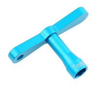 Luwecf Llave de Tuerca para Contratuercas M4 Herramienta RC Y Desmontador de Ruedas con Manga Hexagonal de 7mm Y Mango Eficiente Adecuado para Aficionados de, Azul