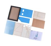 Luwecf Miniatura Modelo de Edificio Kit de Montaje Casa Europea Modelo de Arquitectura Material Madera Espuma Función Ensamble Manual Adecuado para Entusiast, Style B