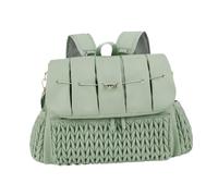 Luwecf Mochila para bebés, Bolsa de pañales para Padres, Gran Espacio, Resistente al Agua, Cambiador portátil en Color Verde