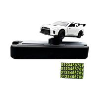 Luwecf Modelo de Coche a Escala 1/64, Elementos Decorativos para El Interior del Vehículo, Adorno para El Salpicadero, Blanco