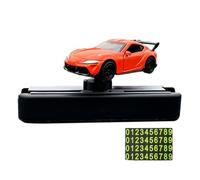 Luwecf Modelo de Coche a Escala 1/64, Elementos Decorativos para El Interior del Vehículo, Adorno para El Salpicadero, Naranja