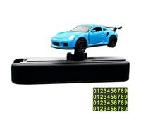 Luwecf Modelo de Coche a Escala 1/64, Elementos Decorativos para El Interior del Vehículo, Adorno para El Salpicadero, Azul