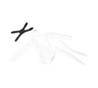 Luwecf Mono Largo con Calcetines de Tubo para Muñecas de 12 Pulgadas, Accesorios Casuales, Blanco