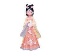 Luwecf Muñeca China Antigua de niña Hanfu, Estatua de niña, Regalo de inauguración de la casa, decoración, Escultura, figurita para mesitas de Noche y, Amarillo