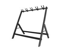 Luwecf Organizador de guitarra múltiple plegable Organizador de guitarra múltiples guitarras para la tienda de instrumentos musicales, Medio