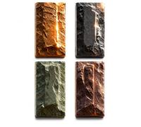 Luwecf Paneles piedra sintética para revestimiento pared con aspecto piedra, iales para balcón y jardín, El precio es por pieza individual, se debe pedir por la cantidad de caja completa