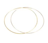 Luwecf Paquete de 2 Anillos de Aro Dorados de Macramé con Corona Floral de para Hacer Decoración de Corona de Boda Y DIY, tal como se describe, 3.5mm x 35cm